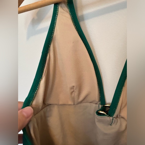 MSRP $105! NWT - J. Crew Emerald Green One Piece Swimsuit - Adj. Halter - Picture 6 of 13